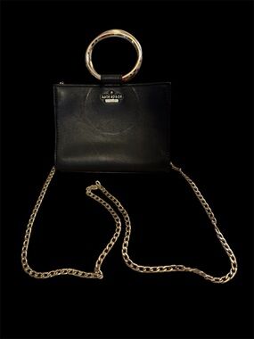 Kate Spade Mini Sam Leather Crossbody Bag in Black